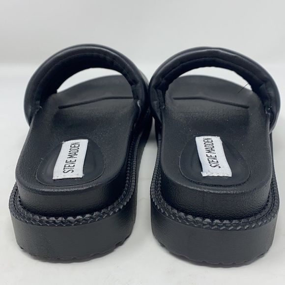 Steve Madden Puffer Platform Pool Slides Sandals - Picture 8 of 10